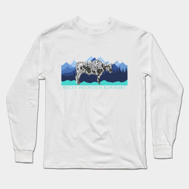 Rocky Mountain Ruminant Long Sleeve T-Shirt by The Farm.ily